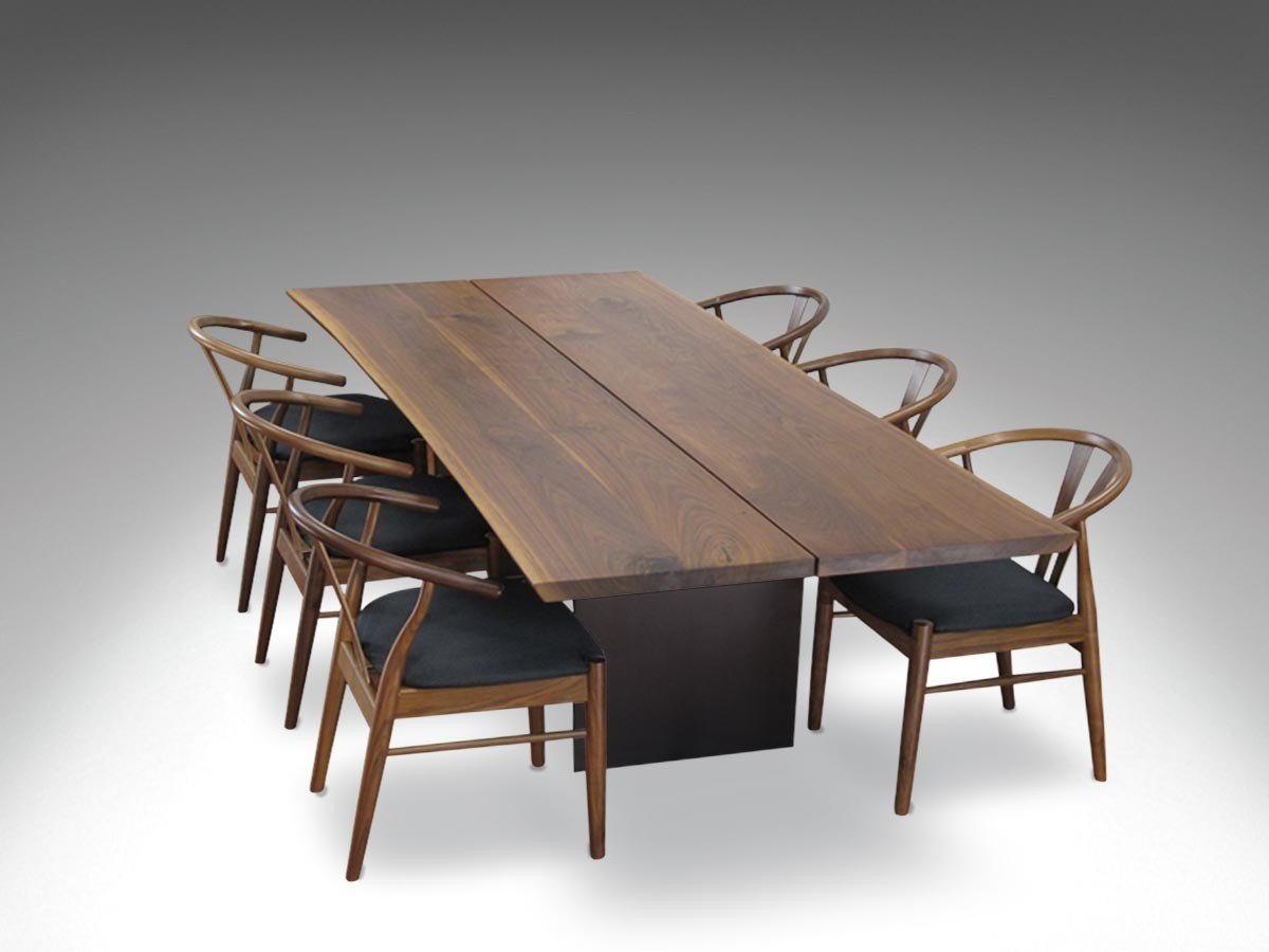 Plankebord dk3 tree table / med to planker og organiske kanter ...