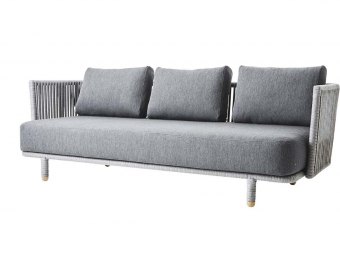 Moments 3-pers. sofa, inkl. grå hyndesæt