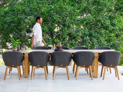 ENDLES bord + PEACOCK stole -  Spisebordssæt / havemøbler Cane-line