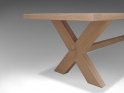 Langbord - ANCONA X-ben / 6 cm bordplade / Ege eller ask