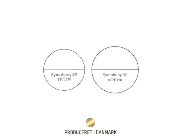 RUNDE Haslev SYMPHONY Massivt træ spiseborde / TRÅDBEN