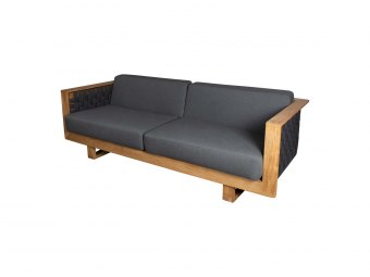 Cane-Line - ANGLE 55010 3-pers. sofa m/teak understel