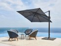 Cane-Line - HYDE 583x3Y luxe tilt parasol inkl. fod / 3x3 m