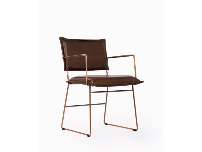Jess Design - NORMAN spisebordsstol med armlæn / Kobber