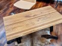 ELEGANT Planke Sofabord - med metalbukkeben