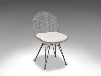 LIVING DESIGN CHAIR uden armlæn - Metal/Rattan spisestol