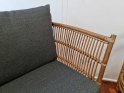 TILBUD - Sika Design DONATELLO 3-pers. rattansofa med mørkegråt stof