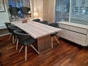 TILBUD - K&K eksklusivt ELEGANT Plankebord 100 x 230 cm. Pladeben i rustfri stål
