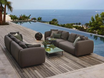 Cane-line - Glaze sofabord, rektangulær - udendørs
