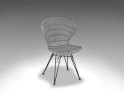 LIVING COMFORT CHAIR - Metal/Rattan spisestol