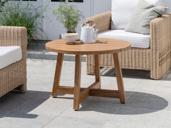 Victor Teak Loungebord Ø75