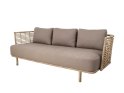 TILBUD - Cane-line SENSE loungegruppe - 3-pers. sofa + 2 stol (Udstillingsmodel)