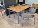 TILBUD - Cane-line CORE 90x160 havebord + 4 Core stole