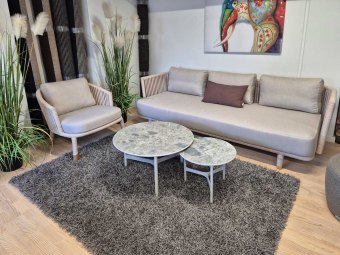 TILBUD - Cane-line MOMENTS GRUPPE - 3-pers. sofa + loungestol