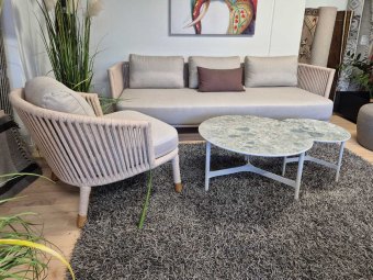 TILBUD - Cane-line MOMENTS GRUPPE - 3-pers. sofa + loungestol
