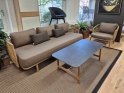 TILBUD - Cane-line SENSE loungegruppe - 3-pers. sofa + 2 stol + sofabord