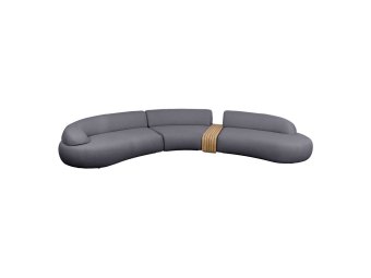 Cane-line - Mellow 5-personers sofa med ét sofabord