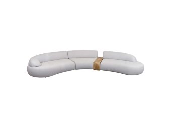 Cane-line - Mellow 5-personers sofa med ét sofabord