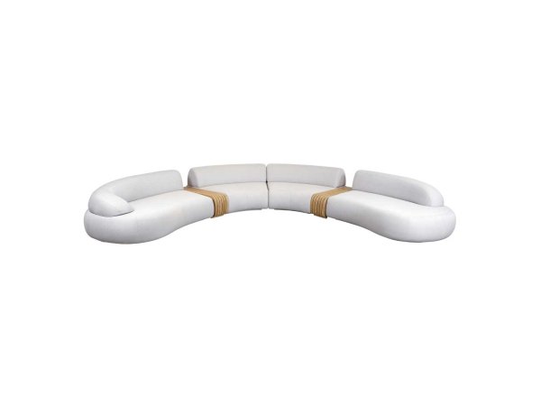 Cane-line - Mellow 6-personers sofa med to sofaborde