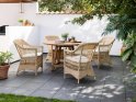 TILBUD - 4 stk. Sika-Design - CHARLOT 9190 NATUR havestole