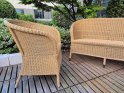 TILBUD - Cane-line DERBY rattan sofa + 2 stole (udendørs) - Udst.model