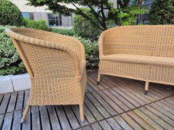 TILBUD - Cane-line DERBY rattan sofa + 2 stole (udendørs) - Udst.model