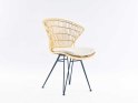 LIVING COMFORT CHAIR - NATUR Rattan/metal spisestol