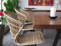 LIVING COMFORT CHAIR - NATUR Rattan/metal spisestol