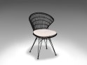LIVING COMFORT CHAIR - Metal/Rattan spisestol