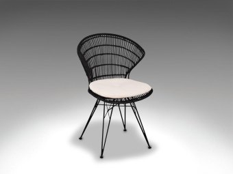 LIVING COMFORT CHAIR - Metal/Rattan spisestol