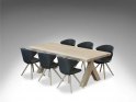 Kristensen & Kristensen - Langbord - ANCONA Y-ben / 4 eller 6 cm bordpl.