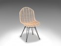 LIVING DESIGN CHAIR uden armlæn - Metal/Rattan spisestol