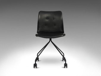 Bent Hansen PRIMUM spisebordsstol -  Uden armlæn / Metalstel og hjul