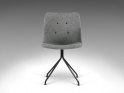 Bent Hansen PRIMUM spisebordsstole -  Læderstole uden armlæn / Fast metalstel
