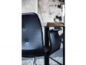 Bent Hansen PRIMUM spisestole -  Læderstol med armlæn / Fast metalstel