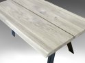 ELEGANT Planke Sofabord - med metalbukkeben