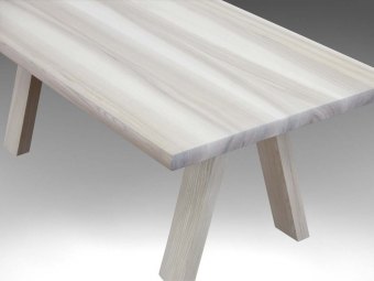 ELEGANT planke sofabord med træben