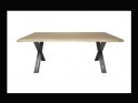 VIKING Plankebord / 4 cm. bordplade / Metal krydsben - X-ben