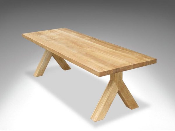 Kristensen & Kristensen - Langbord - ANCONA Y-ben / 4 eller 6 cm bordpl.
