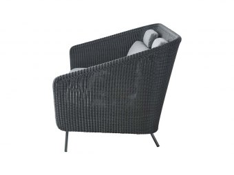 Cane-line: Mega 2-pers. sofa, inkl. grå hyndesæt